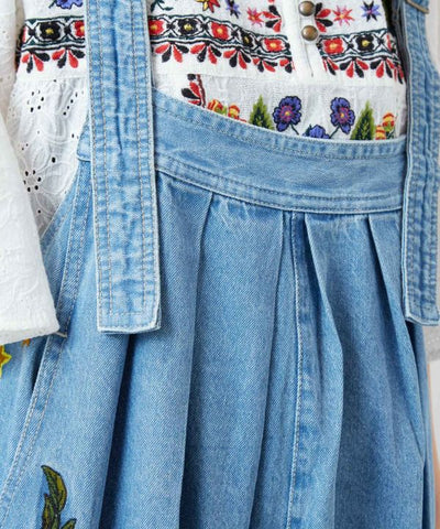 Bohemian Denim Overalls