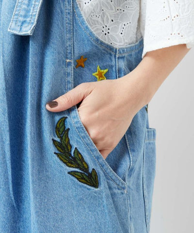 Bohemian Denim Overalls