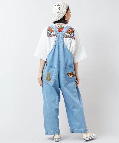 Bohemian Denim Overalls
