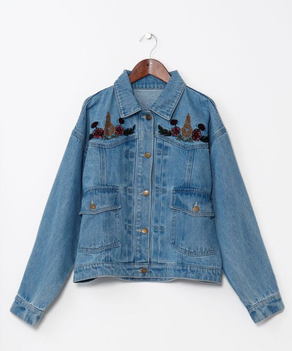 Embroidered Denim Jacket