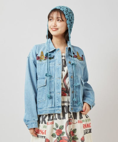 Embroidered Denim Jacket