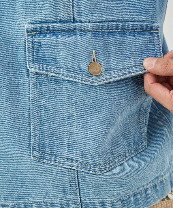 Embroidered Denim Jacket for Men