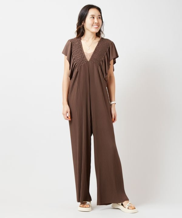 Lightweight Pleated Jumpsuit