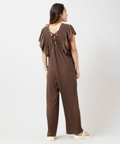 Lightweight Pleated Jumpsuit