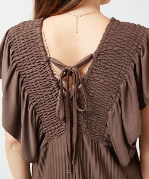 Lightweight Pleated Jumpsuit