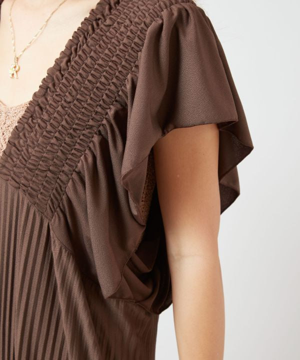 Lightweight Pleated Jumpsuit