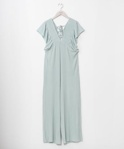 Lightweight Pleated Jumpsuit