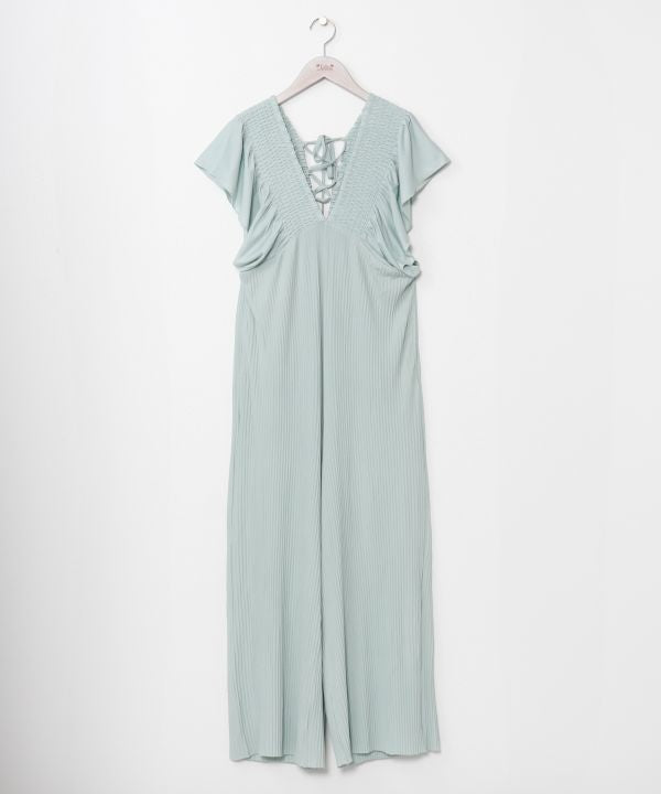 Lightweight Pleated Jumpsuit