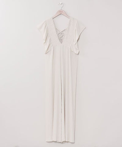 Lightweight Pleated Jumpsuit