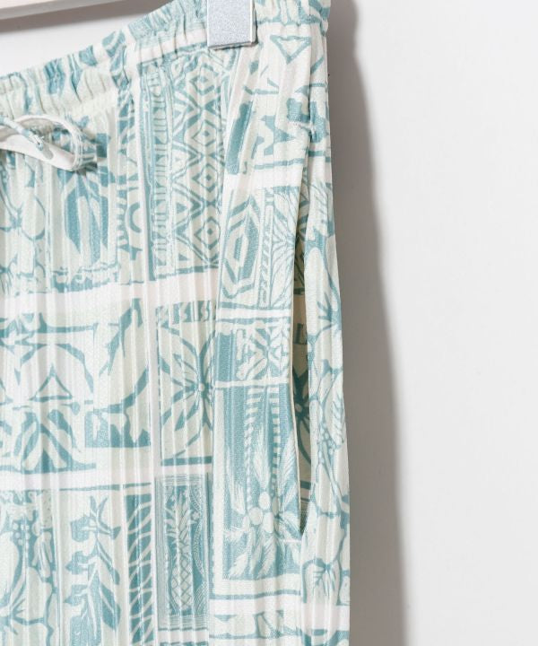 Pleated Botanical Pants