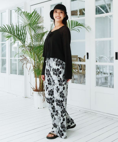 Pleated Botanical Pants