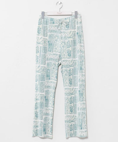 Pleated Botanical Pants