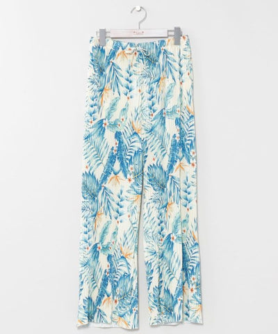 Pleated Botanical Pants