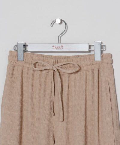 Relaxed Flare Stretch Knit Pants Pants & Shorts by Kahiko - Ametsuchi