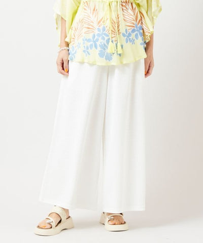 Relaxed Flare Stretch Knit Pants Pants & Shorts by Kahiko - Ametsuchi