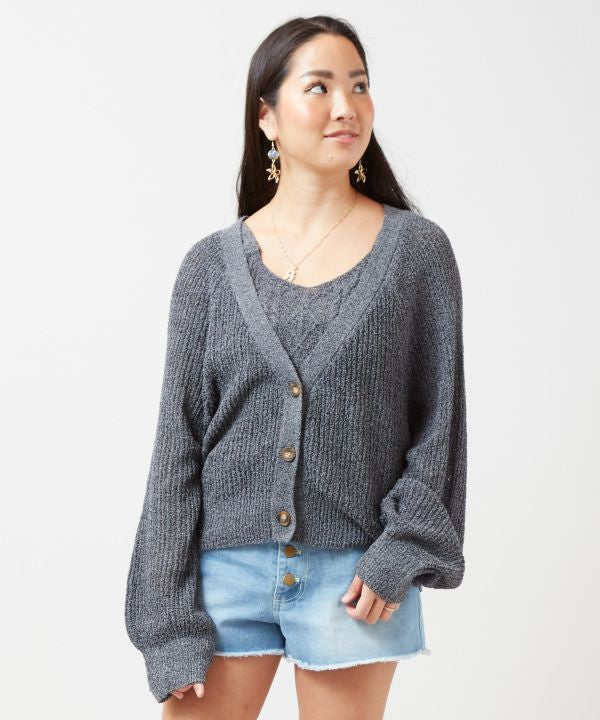 Spring Knit Cami Tank and Cardigan Set Cardigans & Outerwear by Kahiko - Ametsuchi