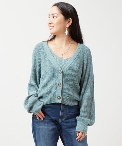 Spring Knit Cami Tank and Cardigan Set Cardigans & Outerwear by Kahiko - Ametsuchi