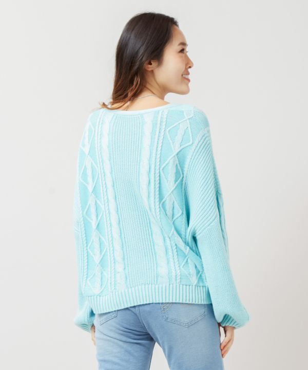 Cropped Cotton Knit Top