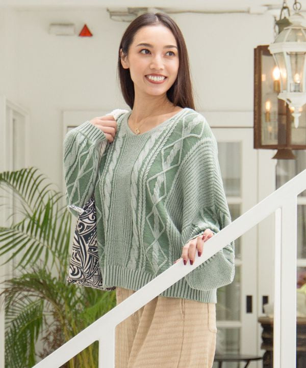 Cropped Cotton Knit Top