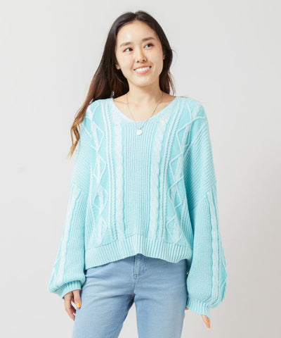 Cropped Cotton Knit Top