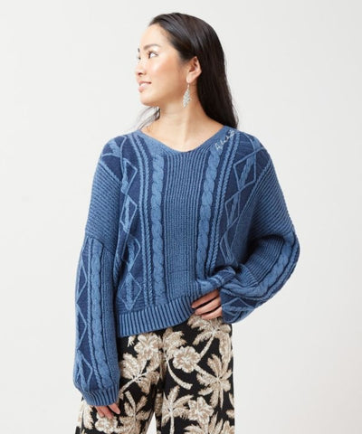 Cropped Cotton Knit Top