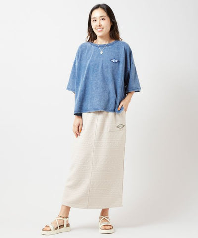 SURF＆Palms Denim Like T-shirt Tops by Kahiko - Ametsuchi