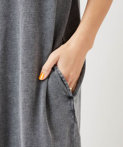 SURF＆Palms Denim Like T-shirt Dress Dresses by Kahiko - Ametsuchi