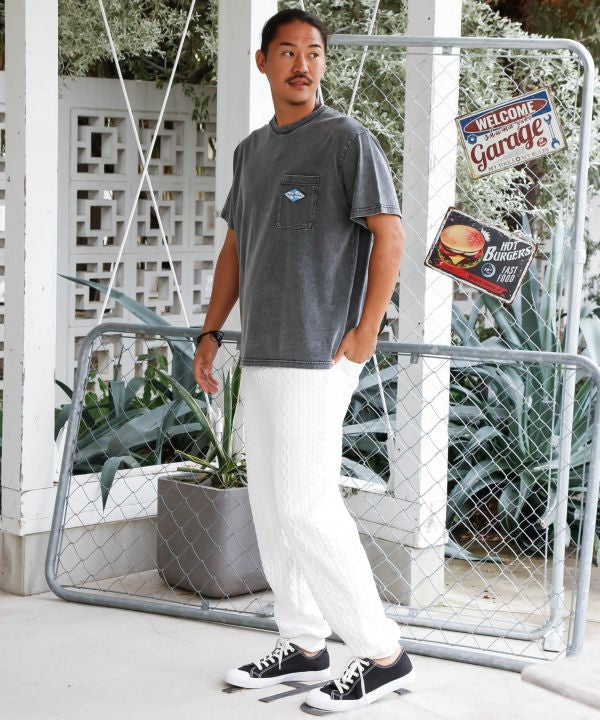 SURF＆Palms Denim Like T-shirt for Men Tops by Kahiko - Ametsuchi