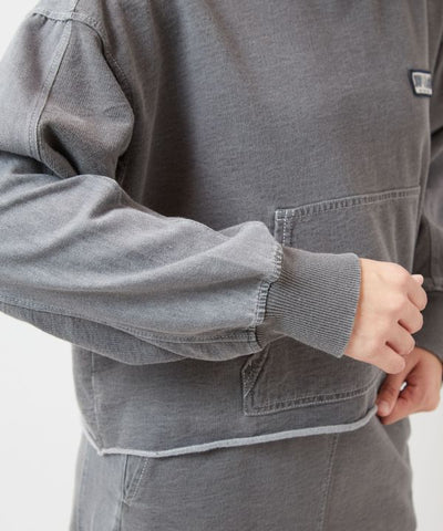 SURF＆Palms Contrast Denim Sweat Hoodie