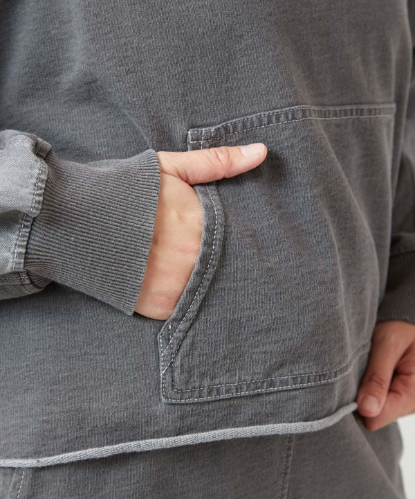 SURF＆Palms Contrast Denim Sweat Hoodie