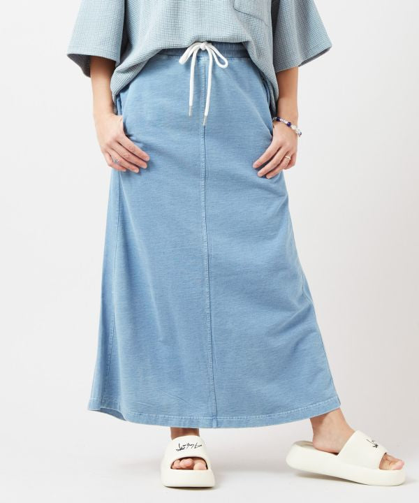 SURF＆Palms Contrast Denim Sweat Skirt
