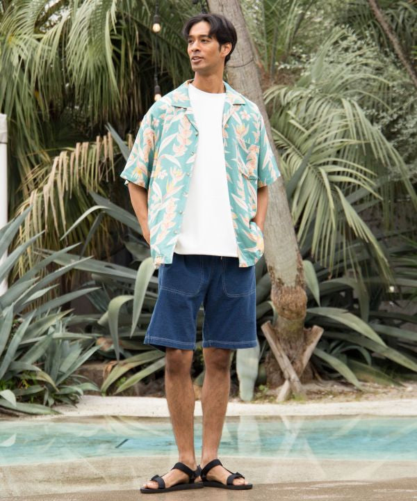 SURF＆Palms Contrast Denim Men's Shorts