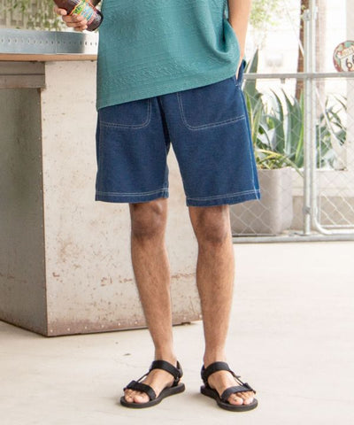 SURF＆Palms Contrast Denim Men's Shorts