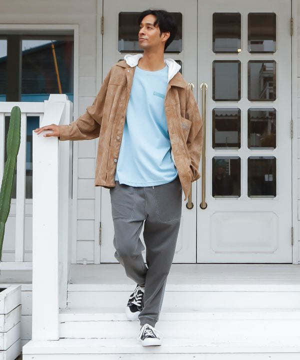 SURF＆Palms Heavy Weight Cotton Men's T-Shirt Tops by Kahiko - Ametsuchi