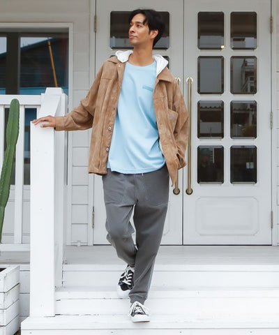 SURF＆Palms Heavy Weight Cotton Men's T-Shirt Tops by Kahiko - Ametsuchi