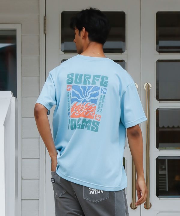 SURF＆Palms Heavy Weight Cotton Men's T-Shirt Tops by Kahiko - Ametsuchi