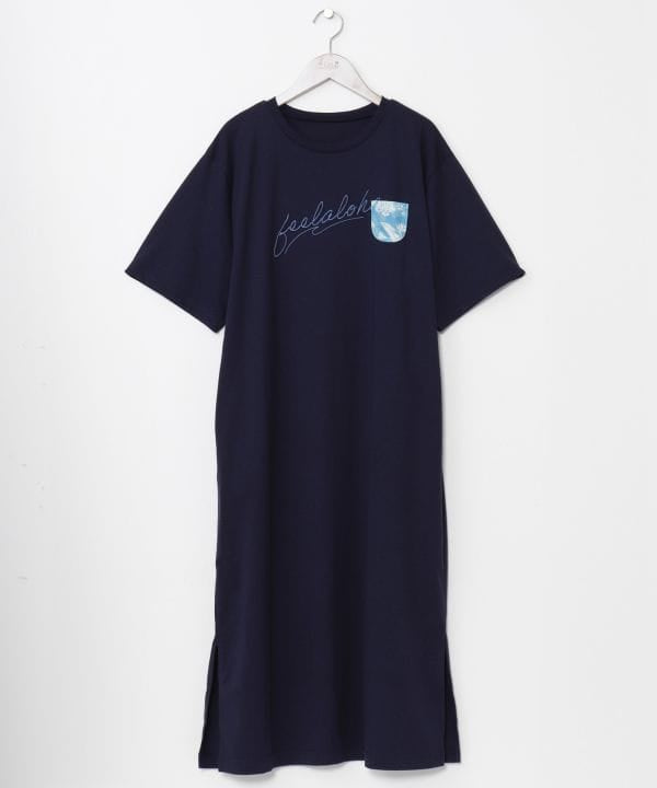 Embroidered Pocket Quick Dry Dress Dresses by Kahiko - Ametsuchi