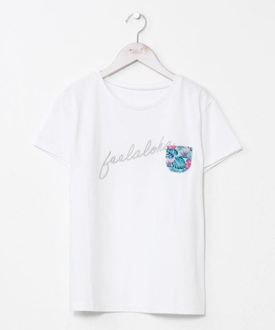 Embroidered Pocket Quick Dry T-Shirt Tops by Kahiko - Ametsuchi