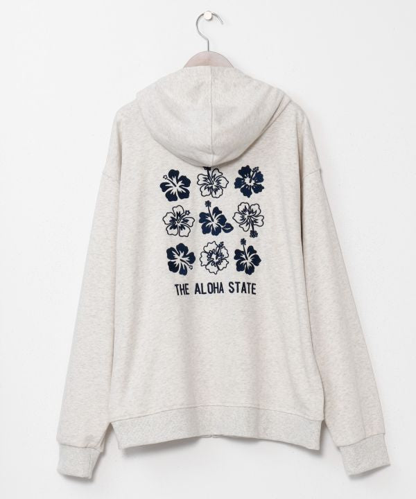 Hibiscus Sweat Hoodie for Men