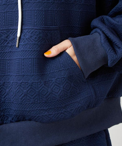 SURF＆Palms Soft Jacquard Hooded Top