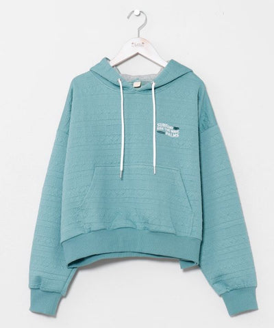 SURF＆Palms Soft Jacquard Hooded Top