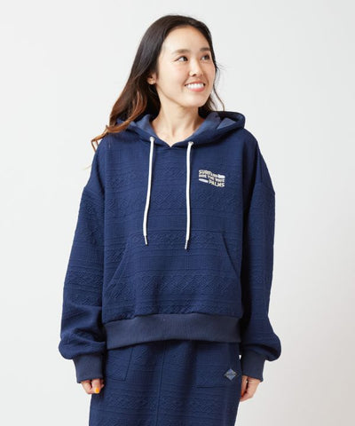 SURF＆Palms Soft Jacquard Hooded Top