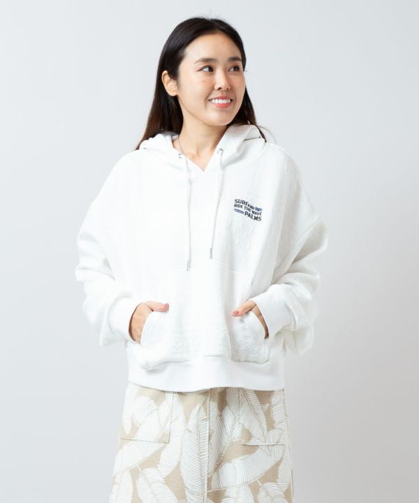 SURF＆Palms Soft Jacquard Hooded Top