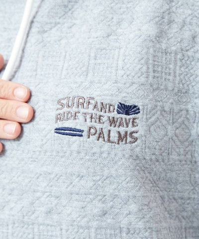 SURF＆Palms Soft Jacquard Hoodie Dress