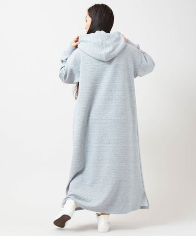SURF＆Palms Soft Jacquard Hoodie Dress