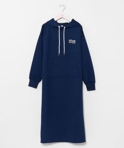 SURF＆Palms Soft Jacquard Hoodie Dress
