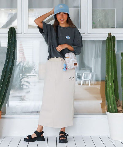 SURF＆Palms Relaxed Jacquard Skirt