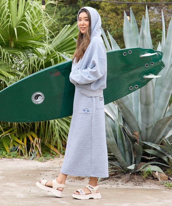 SURF＆Palms Relaxed Jacquard Skirt