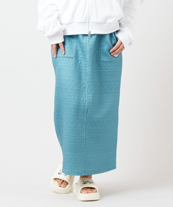 SURF＆Palms Relaxed Jacquard Skirt