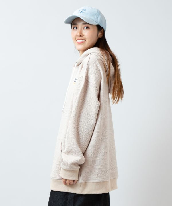 SURF＆Palms Relaxed Jacquard Hoodie for Men